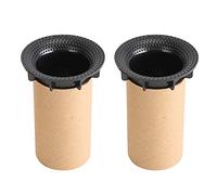EBTOOLS 2PCS E302 52mm Inner Hole 72MM Opening Hole DIY Inverter Tube for Enhanced Sound in 6-8 Inch Speakers