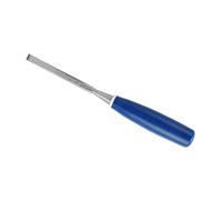EBTOOLS 2pcs High Hardness Wood Carving Chisel Set with Comfortable Blue Handles for Precise Woodworking, Flat and Slotting Chisels (5/16")