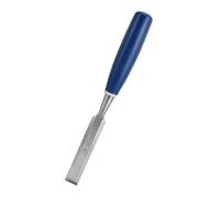 EBTOOLS 2pcs High Hardness Wood Carving Chisel Set with Comfortable Blue Handles for Precise Woodworking, Flat and Slotting Chisels (3/4")
