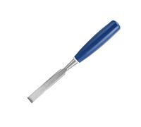 EBTOOLS 2pcs High Hardness Wood Carving Chisel Set with Comfortable Blue Handles for Precise Woodworking, Flat and Slotting Chisels (5/8")