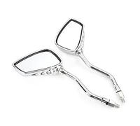 EBTOOLS 2Pcs Motorcycle Rearview Mirror Skeleton Hand Claw Universal Mirrors for Motorbikes and Electric Vehicles (Electroplated)