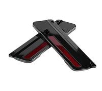 EBTOOLS 2PCS Motorcycle Saddlebag Cover Reflectors for Glide 1994-2017, ABS, Easy Installation, Enhanced Visibility,