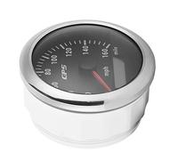 EBTOOLS 3.3in Speedometer 0-160MPH/H Backlight Gauge IP67 for Car RV Boat Yacht & User-Friendly (Black)