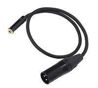 EBTOOLS 3.5mm Female to XLR Male Adapter Cord for Mixer and Microphone - 19.7in -Interference Stereo Connection