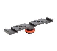 EBTOOLS 3 In Hot Shoe Mount Adapter Extension Bar Bracket Stand for Camera, Mobile Phone, Aluminum (Grey)