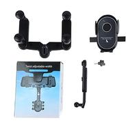 EBTOOLS 360 Degree Car Rearview Mirror Phone Mount - Universal Fit Cell Phone Holder for Safe Navigation and Hands- Use