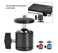 EBTOOLS 360-Degree Head with /4" Screw Mount for Cameras, Tripod Ballhead Stand (Black)