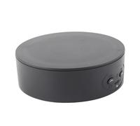 EBTOOLS 360 Degree Rotating Display Stand for Bottles, Cosmetics & Watches - Maximum Load 6.6lb Electric Turntable, Quiet & Stylish White Server (Black)