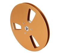 EBTOOLS /4 Inch 7-Inch Empty Reel Aluminum Alloy Takeup Reel for Tape Machines with 3-Hole Nab Flange Silver (Golden)