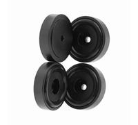EBTOOLS 4PCS 40 * 10mm Gold Aluminum Alloy Amplifier Pads for Enhanced Sound Quality and Shock Absorption (Black)