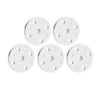 EBTOOLS 5Pcs Aluminum Alloy Servo Horn for Robotics, High Strength Lightweight Hub with M4 Threaded Holes and 24 Tooth Spline