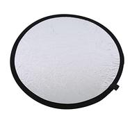 EBTOOLS 60cm / 23.6in 2-in- Photography Lighting Reflector Portable Collapsible Photo Studio Reflector with Carrying Bag - Gold & Silver (Gold Silver)