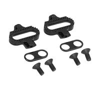 EBTOOLS Bike Pedal Clipless Cleat Plate Metal Riding Platform Set for SPD Series - and Efficient Cycling Solution