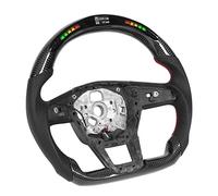 EBTOOLS Carbon Fiber LED Display Steering Wheel Replacement for S6 RS6 S7 RS7 C8 2019+ with Lights