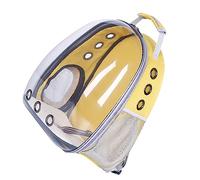 EBTOOLS Cat Backpack Carrier with Transparent Window & Breathable Design for Cats and Dogs - for Travel, Hiking, and Use (Yellow)