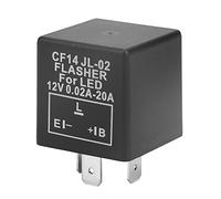EBTOOLS CF14 JL-02 3-Pin LED Flasher Relay for Turn Light Hyper Flash Fix 12V, Safe & Solution