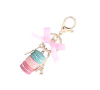 EBTOOLS Colorful Cute Macaroon Tower Keychain Keyring Bag Pendant Car Decoration for (Green)
