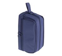 EBTOOLS Cute Large Capacity Pencil Box/Cover with Zipper Easy to Multilayer Pocket for School Office Storage Ideal Students and Artists (Dark Blue)