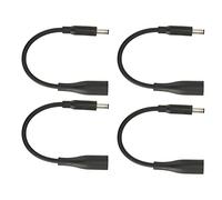 EBTOOLS DC 7.4x5.0mm to 4.5x3.0mm Adapter Cable, 4 Pack Plug and Play Converter for Laptop Power Supply with ABS Material, Black, Easy to Use, for Long Time Needs