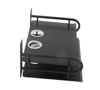 EBTOOLS Double Layer Floating Wall Shelf for Routers, DVD Players and Cable Management - Stylish and Wall-Mounted Storage Solution