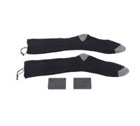 EBTOOLS Electric Heated Socks for Winter Travel Camping Skiing Hiking - Comfortable Cotton One Size Fits () (Black)