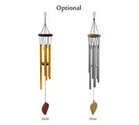 EBTOOLS European Wind Chimes - 6pcs Aluminum Tubes for Indoor Outdoor Decor, Melodic Sound, Any Occasion