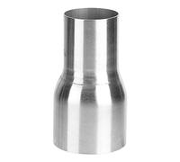 EBTOOLS Exhaust Pipe Adapter,Universal Stainless Steel Exhaust Pipe Connector Tube Adapter Reducer Modified Part(Silver)(57-76MM)