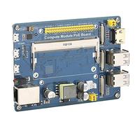 EBTOOLS Expansion Board CM3/3Lite 3/3 Multi-Interface with POE, 4 USB Ports, Gigabit Ethernet, and CSI Camera Support for Enhanced Connectivity (Computing module expansion board)