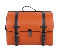 EBTOOLS Fashion Motorcycle Tail Bag 29.5L Arrow Storage Case Luggage for Scooters with Secure Lock and Stylish Design (Orange with Black Stripe)