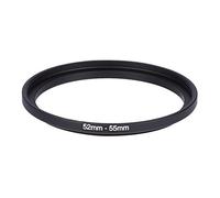 EBTOOLS Filter Step Down Rings,52mm-55mm 52mm To 55mm Step Up Rings Metal Lens Filter Ring Adapter Black 52-55