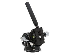 EBTOOLS Fluid Tripod Head with Arrow Storage Case Plate, Handle, and Panoramic Base for Cameras - Lightweight Aluminum Alloy Design