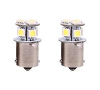 EBTOOLS For 12V R5W 37R-Led Brake Light Bulb Tail Light Bulbs 12V Replacement Led Car Lights Bulb 2Pcs White Ba15S R5W 1156 5050 8Smd Led Car Brake Lights Bulbs