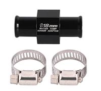 EBTOOLS For 16Mm Temperature Sensor Inline - Black Water Temp Adapter, Universal Motorcycle Water Temp Temperature Joint Pipe Hose Sensor Gauge Adapter(18Mm)