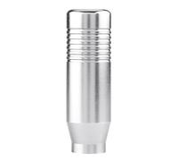 EBTOOLS for Car Gear Knob - Manual Gear Knob Universal Aluminum Alloy Car Manual Gear Stick Lever Knob Shifter Stick Head with 3 Adapters Silver