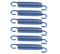 EBTOOLS For Exhaust Springs - Motorcycle Exhaust Pipe Spring Hooks 6Pcs 65Mm Stainless Steel Muffler Exhaust Pipe Spring Hooks Replacement For Motorcycle Scooter Atv Blue