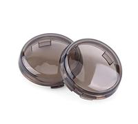 EBTOOLS For Rear Indicator Lenses - 2 Pcs Motorcycle Turn Light Lens Cover Replacement For Dyna 1986-15(Gray)