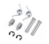 EBTOOLS Front Footrests Pegs for GSXR600 GSXR750 GSXR1000 - Aluminium Alloy Silver Design (Black)