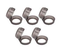 EBTOOLS Gas Stove Knob Cover, High Temperature, Proof Transparent Knob Cover (Transparent Black)