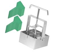 EBTOOLS Handheld 2-Inch Soil Block Maker Tool for Garden Cultivation with Dibbles - Easy Seedling Transplanting and Growing Solution (Type 3)