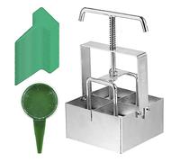 EBTOOLS Handheld 2-Inch Soil Block Maker Tool for Garden Cultivation with Dibbles - Easy Seedling Transplanting and Growing Solution (Type 4)
