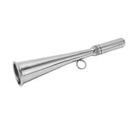 EBTOOLS Handheld Stainless Steel Foghorn with Removable Mouthpiece - Compact Emergency Horn for Boating and Yachting