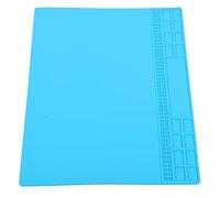 EBTOOLS Heat Magnetic Silicone Repair Mat for Electronics & Crafting - 350x250mm Workstation Pad (Light Blue)
