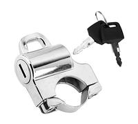 EBTOOLS Helmet Lock Replacement for Motorcycle,22mm Handlebars Universal Motorcycle Helmet Security Lock Padlock with 2 Keys(Electroplate)