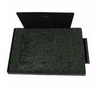 EBTOOLS Large Capacity Dog Grass Potty Tray - Reusable Indoor Outdoor Artificial Grass Pee Pad for Easy Training and Odor Control (Large Size with Baffle)