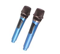 EBTOOLS Microphone with LED Display - Versatile Handheld for Home, Outdoor, or Conference Use - Gold (Blue)