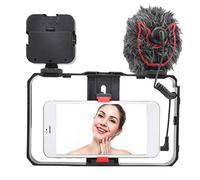 EBTOOLS Mobile Photography for Vlog & Live Video Stabilizer with Light & Microphone