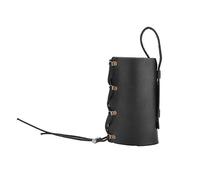 EBTOOLS Motorcycle PU Leather Drink Cup Holder Beverage Mount Stand for Safe Riding (Black Article No. 5-15-9)