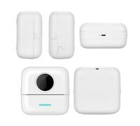 EBTOOLS Portable BT Thermal Printer for Notes, Photos, Memos - Compact High-Resolution Printing in White