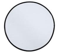 EBTOOLS Portable Silver White 2-in- Round Photography Reflector for Enhanced Lighting and Texture, 80cm / 31.5in (80cm)