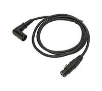 EBTOOLS Premium 3 Pin XLR Sound Cable Right Angle Male to Female Silver Plated 4.9ft Microphone Cord for Studio & Stage Use